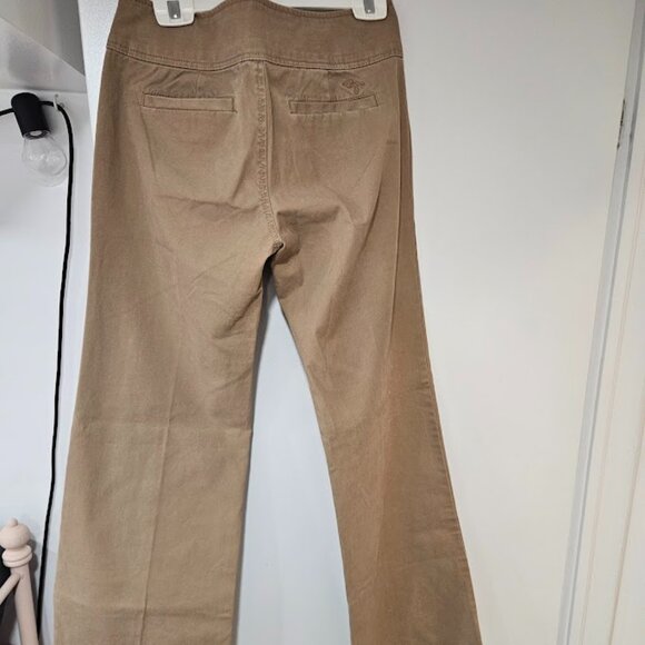 BNWT Vintage Y2K Guess low rise pant boot cut flare tan size 27 - Picture 8 of 10